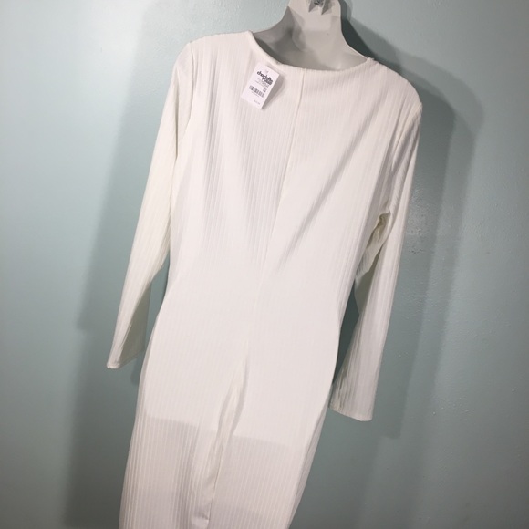 Cream Button Ribbed LS Charlotte Russe NWT Plus 2X - Picture 5 of 8